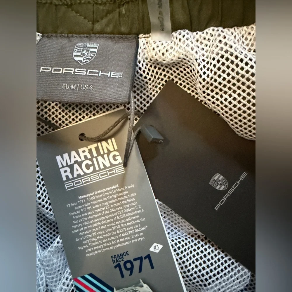 NWT Porsche Design Green and Blue Men's Athletic Shorts Size S